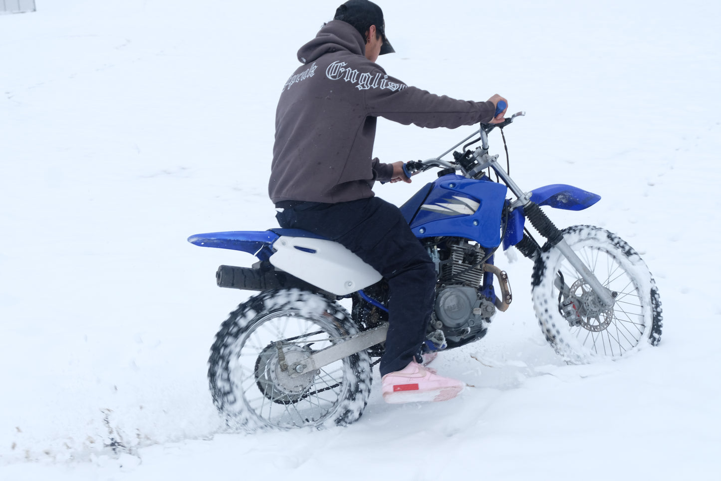 No English Gray "BackOpen" Hoodie